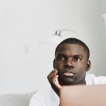 Picture of a man thinking if his daughters should receive the HPV Vaccine.